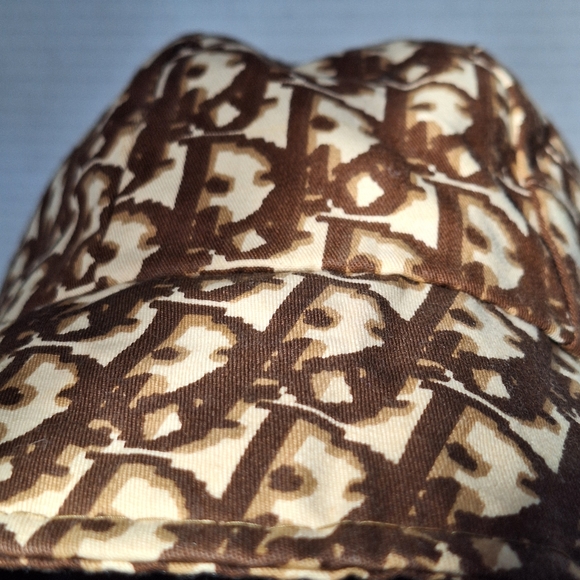 Christian Dior tan brown vintage 1970’s Dior bucket hat - Picture 3 of 12